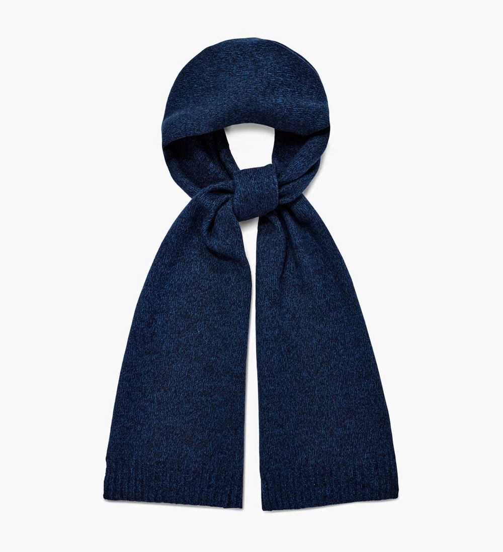 Ugg Eastwood Rib Knit - Mens Scarfs - Blue - NZ (9683ALZOH)